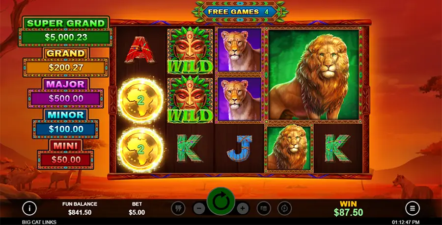 Big Cat Links Slot